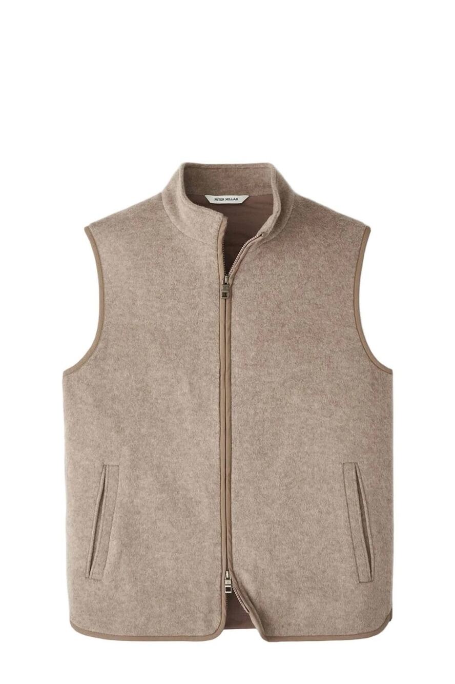 Peter Millar Crown Flex Merino Wool Vest Jacket Grain Size XL MF25Z20 NWT $495